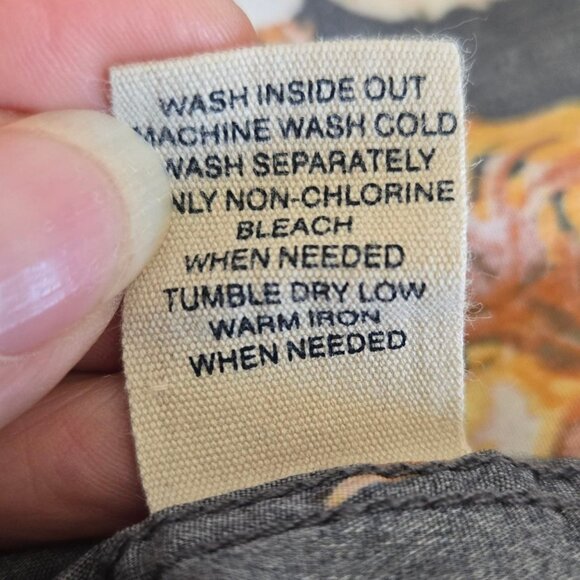 Modern Amusement Mens Hawaiian Floral Button-Up Shirt Short Sleeve Navy S - Picture 6 of 9